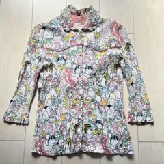 TSUMORI CHISATO トップス 長袖 パッチワーク チェック イエロー