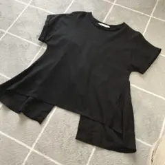 【LAGLAIA】バックリボン　Tシャツ　ブラック
