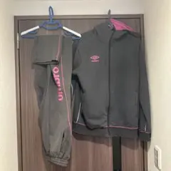 umbro スウェット上下セット グレー/ピンク