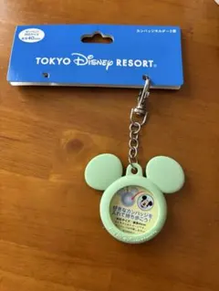 東京ディズニーリゾート ミッキー型缶バッジキーホルダー