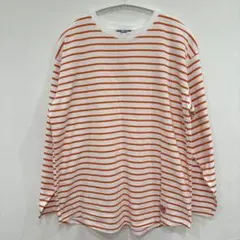RODEO CROWNS ロデオクラウンズ ボーダー 長袖 Tシャツ オレンジのサムネイル