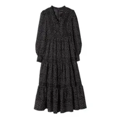 【エイミーイストワール】レースポイントドットロングワンピース