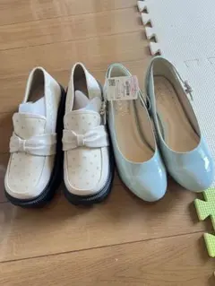 axes femme ドット柄リボン厚底ローファー Mサイズのサムネイル