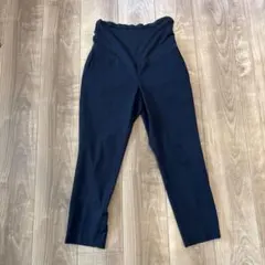 UNIQLOスマートアンクルマタニティパンツL ネイビー