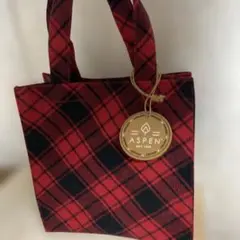 ◉タータンチェックのトートバッグ