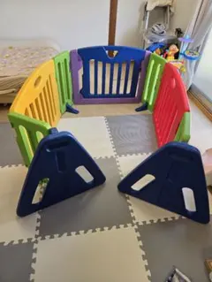 カラフル折りたたみベビーゲート