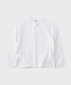 【美品】Healthknit ヘルスニット ヘンリーネックロンT M 白