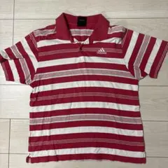 オールドadidas ポロシャツ　ボーダー　ヴィンテージ