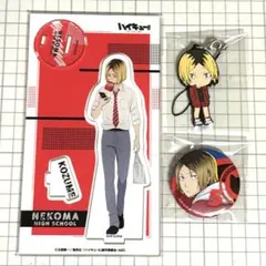 ハイキュー！！ 孤爪研磨 マスコット 缶バッジ ラバーストラップ 一番くじ 一番くじ ハイキュー!!～排球新年!!おれに福、持って来ォォい