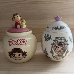 不二家 ペコちゃん 陶器製 キャニスター ポコちゃん - メルカリ