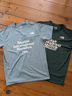 湘南国際マラソン Tシャツ ノースフェイス Lサイズ 2枚 (一部ジャンク含む)
