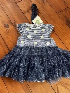 ベビー服 ワンピース 春服 夏服 80cm ヘアバンド ベビーのサムネイル