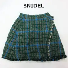 BY4048■SNIDEL■スナイデル ツィードスカト 0サイズ デザイン