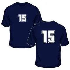 ドライＴシャツ/濃紺 番号「15」在庫 ➡ 140&150cm S M L XL