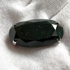 帯留め　63 石　グリーンと茶色