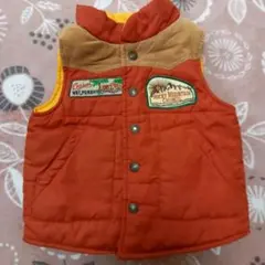 リバーシブルベスト オレンジ イエロー 100cm