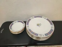 Noritake 花柄金縁皿セット（大6枚・小5枚）CATHY 激レア