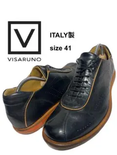 ★ITALY製★VISARUNO★レザー シューズ★本革★革靴★41★26相当★のサムネイル