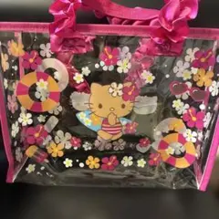 ハローキティ 当たりくじ 日焼けキティ ③等クリアトートバッグ