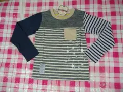 OFFICIAL TEAM　140ｃｍ新品長袖Tシャツ　カラフルボーダー