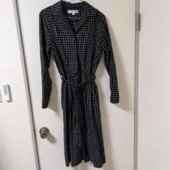 INES DE LA FRESSANGE チェック柄 シャツワンピース L