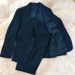 SUIT SELECT ビジネススーツ 上下 ネイビーY4 春夏秋　ネクタイ付き