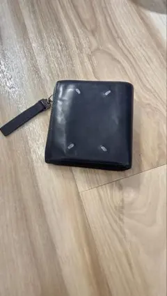 レザー ブラック 三つ折り財布