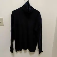 UNIQLO タートルネック長袖カットソー L 黒