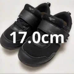 ミズノ　プレモアキッズ3　ブラック　17.0cm①
