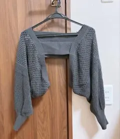 【URBAN RESEARCH】袖だけボレロ ラメ入り黒色 春服のサムネイル