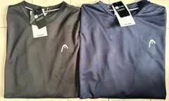 新品　 Mサイズ　HEADヘッド　吸水速乾　長袖Tシャツ　メッシュ　黒　ネイビー