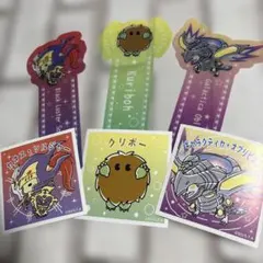 ゆるぎお〜　クリアしおり　モバイルステッカー　6点セット