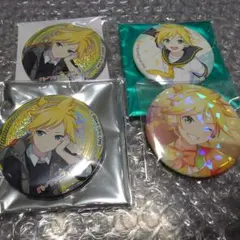 【プロセカ】缶バッジ鏡音レン　４点セット　ハーフアニバ　ホログラム