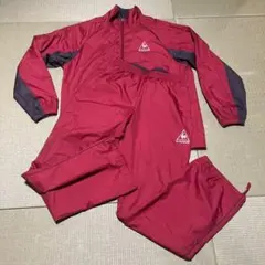 ルコック　ジャージ　上下セット　セットアップ　レッド　Mサイズ