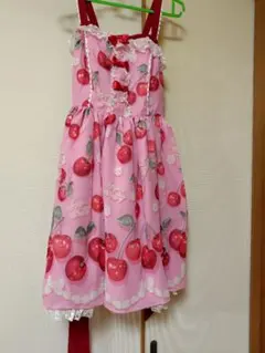 Angelic Pretty 摘みたて いちごJSK カチューシャ 赤 - メルカリ