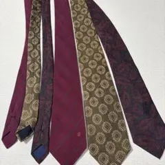 シルク100% ネクタイ 3本セット イタリア製含む ペイズリー 小紋