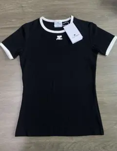 Courrèges クレージュTシャツ ブラック Sサイズ