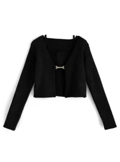 GRL ビット付きカーディガン×キャミソールニットアンサンブル