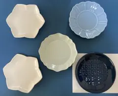 金麦　花やか皿　5枚セット