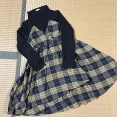 branshes チェック柄ワンピース 140