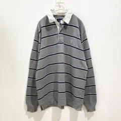 GANT ボーダー　ポロシャツ 古着 長袖 ロンT ビンテージ風 USAのサムネイル