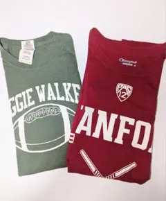 半袖Tシャツ 2枚セット カレッジロゴ スポーツ