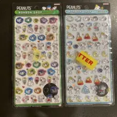 【正規品】スヌーピー ボンボンドロップシールミニ 2種セット