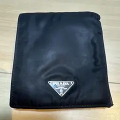 PRADA 二つ折り財布 ブラック ナイロン