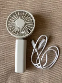無印良品　充電式コンパクトハンディファン ホワイト/MJ-HF4-WHのサムネイル