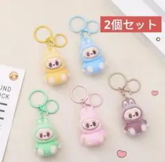 LABUBUラブブキーホルダー人気キャラクターぬいぐるみ2個セット