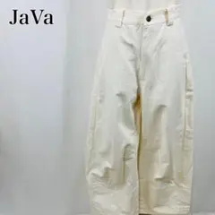 ジャバ　美脚　ハイウエスト　ナチュラル　ワイド　バレルレッグパンツ【4753】