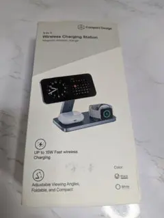 3-in-1 ワイヤレス充電ステーション ブラック