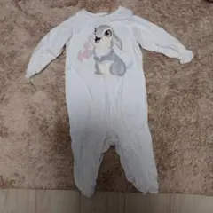 H&M ウサギプリントロンパース 80