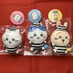 ちいかわ　ぷちミニマスコット(囚人ちいかわ、ハチワレ、うさぎ) 3点